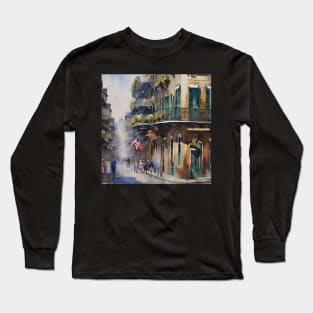 Memories of New Orleans - Bourbon Street Long Sleeve T-Shirt